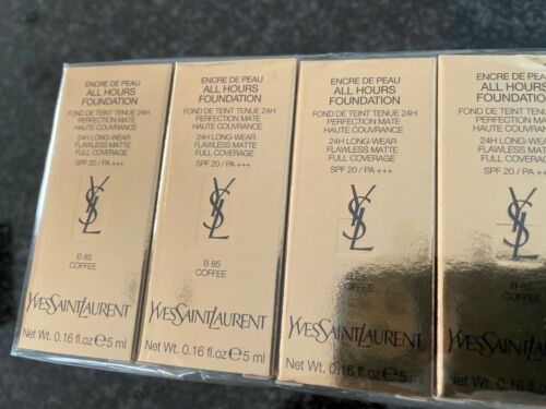 Yves Saint Laurent Base para todas las horas 5 ml 0,16 fl. onz. muestra oficial de cuidado de la piel Tono B 85 Café