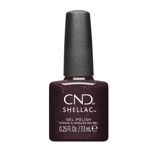 CND, Shellac, Shimmer, Semi-Permanent Nail Polish, Poison Plum, 7.3 ml