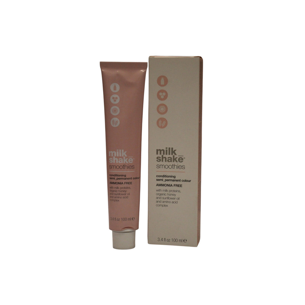 Milk Shake, Smoothies, Semi-Permanent Hair Dye, 8.71 Light Blonde Ash Red, 100 ml