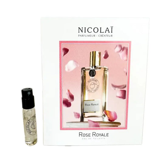 Muestras oficiales de perfumes de la fragancia Nicolai Rose Royale 1,8 ml 0,07 oz.